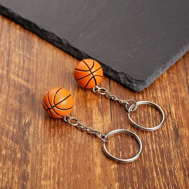 image-Basketball Keychain Ornaments Business Football Gifts Volleyball Football Beach Ball Key Chain Chains Rings Sport K6072