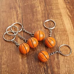 image-Basketball Keychain Ornaments Business Football Gifts Volleyball Football Beach Ball Key Chain Chains Rings Sport K6072