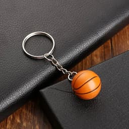 image-Basketball Keychain Ornaments Business Football Gifts Volleyball Football Beach Ball Key Chain Chains Rings Sport K6072