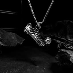 image-Sports shoes, football necklace jewelry, men's necklace pendant