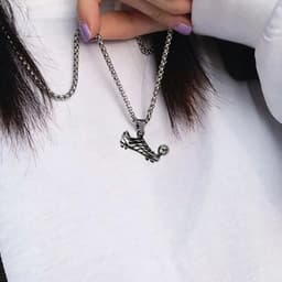 image-Sports shoes, football necklace jewelry, men's necklace pendant