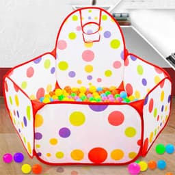 image-Children's ocean ball pool with basketball basket Bobo pool toy 0.9M (excluding ball)