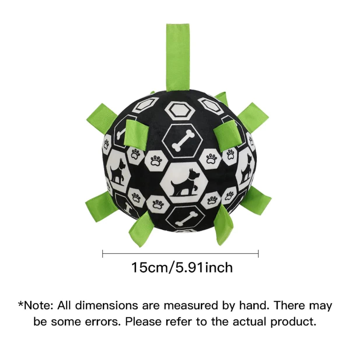 image-New Pet Bell Sound Toy Ball Dog Outdoor Interactive Training Play Football