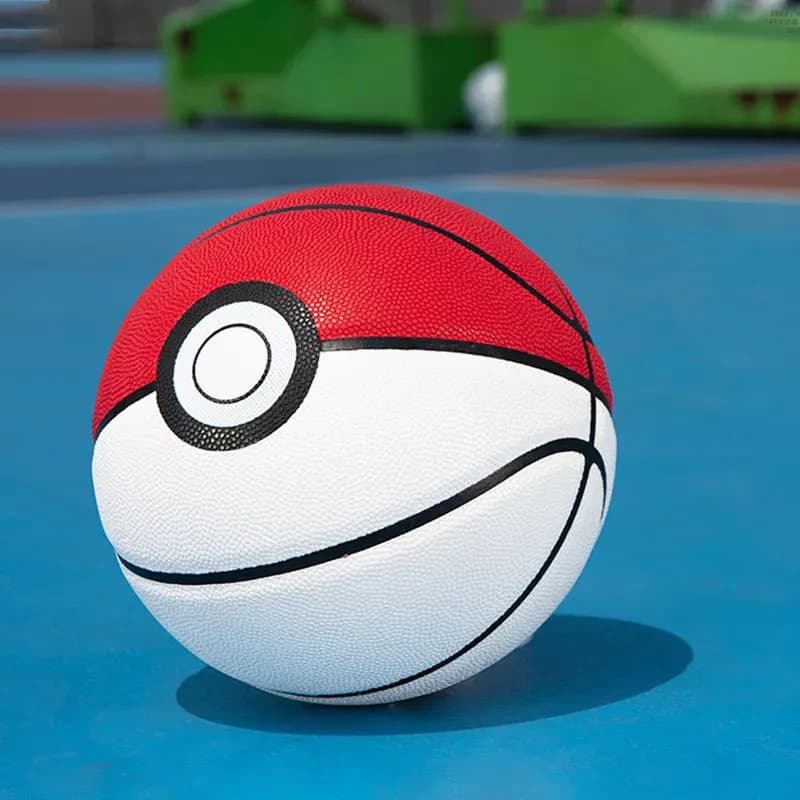 image-High Quality White Red PU Basketball Official Size 7 Professional Basketball with 4 Layers Outdoor Indoor Durable Ball