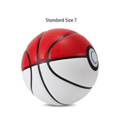 image-High Quality White Red PU Basketball Official Size 7 Professional Basketball with 4 Layers Outdoor Indoor Durable Ball