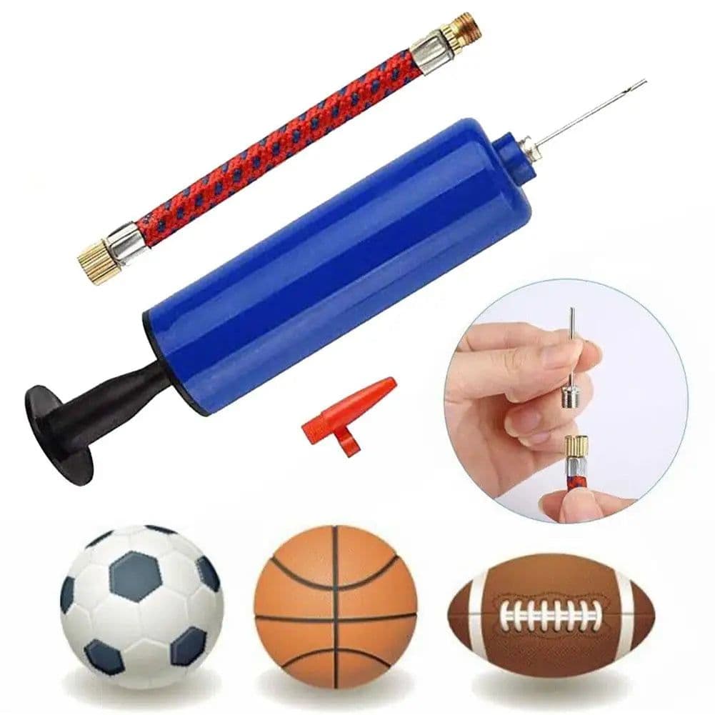 image-Flexible Hose Ball Pump Hand Pump Inflator Portable Basketball Pump Football Inflating with Pump Volleyball Hose Push Air