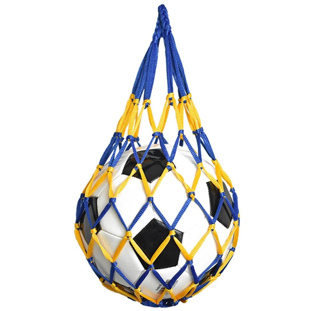 image-Sports Ball Holder Youth Football Self Trainer Football Net Bag Sports Mesh Equipment for Carrying Basketball Volleyball Soccer