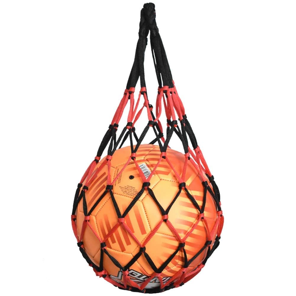 image-Sports Ball Holder Youth Football Self Trainer Football Net Bag Sports Mesh Equipment for Carrying Basketball Volleyball Soccer
