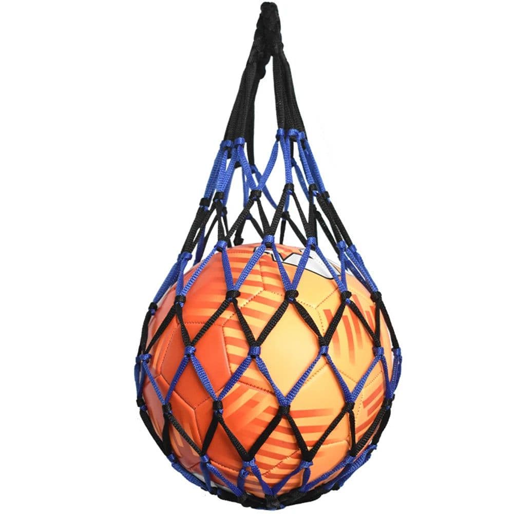 image-Sports Ball Holder Youth Football Self Trainer Football Net Bag Sports Mesh Equipment for Carrying Basketball Volleyball Soccer