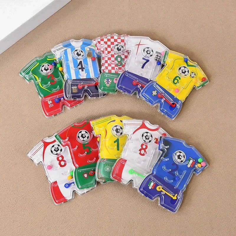 image-Soccer Party Favors Football Theme Bracelets Keychain Pin Ball Maze Game Toys Kids Birthday Party Pinata Fillers Christmas Gift