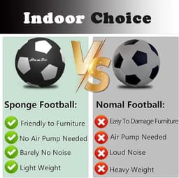 image-Silent Football Size 3#/5#/7# Indoor Silent Foam Soccer Ball Mute Bouncing Ball Silent Basketball Ball Silent Ball Gift for Boys