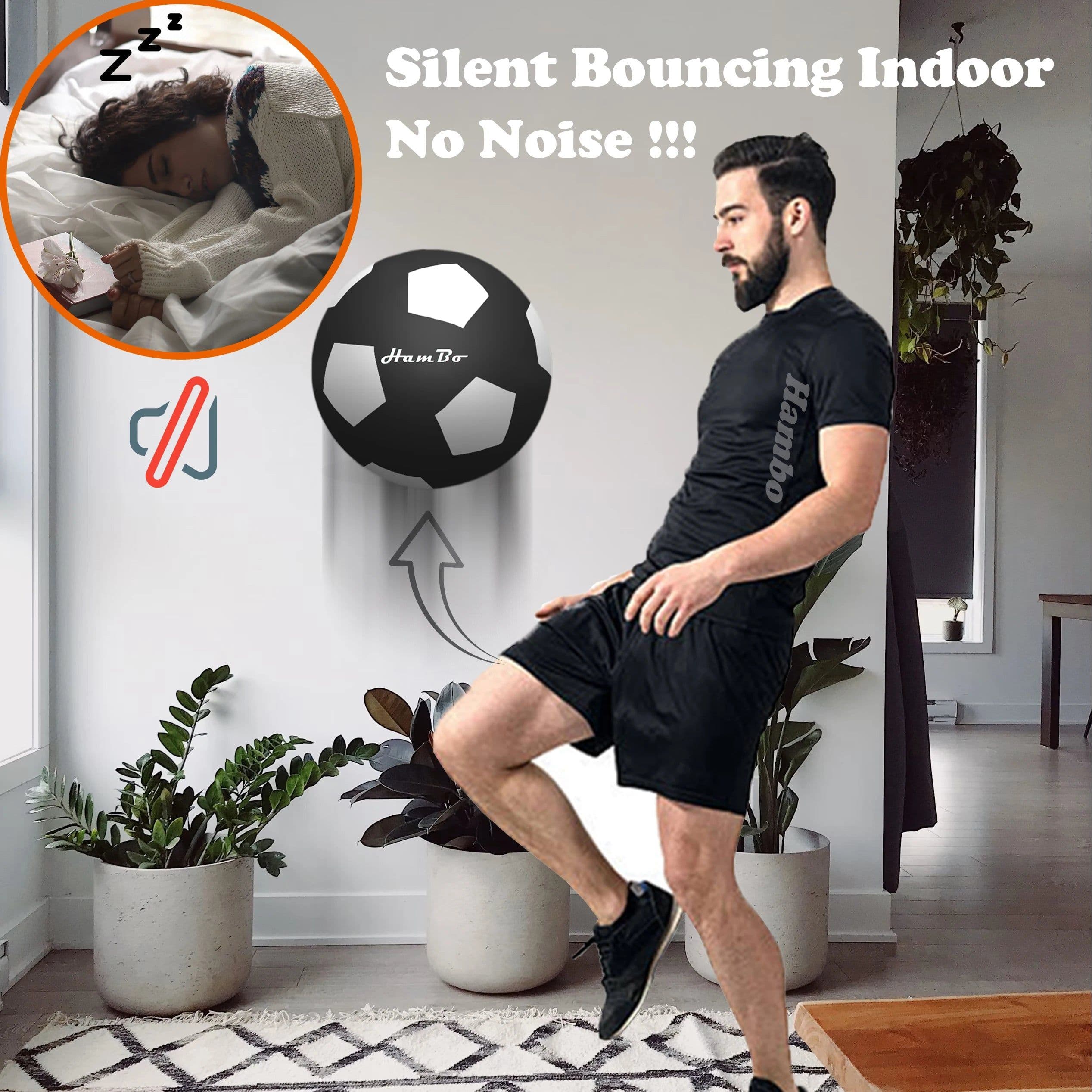 image-Silent Football Size 3#/5#/7# Indoor Silent Foam Soccer Ball Mute Bouncing Ball Silent Basketball Ball Silent Ball Gift for Boys