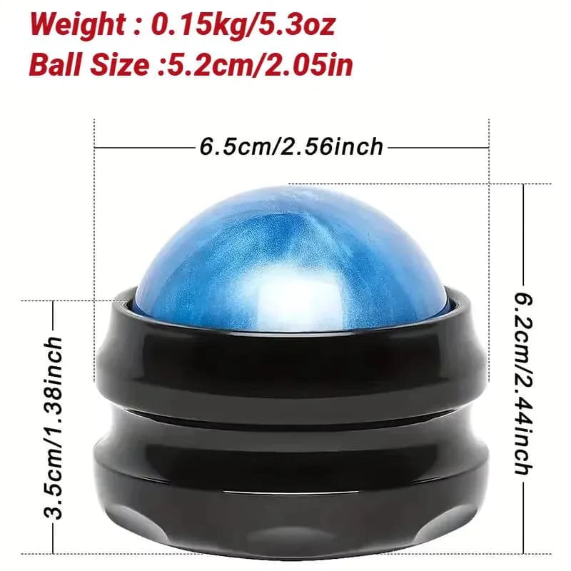 image-1Pcs Manual Massage Roller Ball Waist Hip Relaxer Stress Release Muscle Relaxation Massager Body Pain Relief Therapy Foot Back