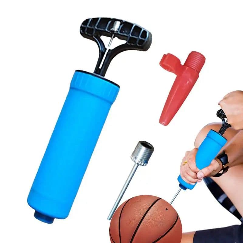 image-Ball Pump Set Flexible Hose Volleyball Football Basketball With Needle Sports Ball Hand Air Pump Durable Balloon Ball Inflator