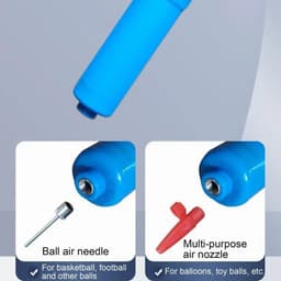 image-Ball Pump Set Flexible Hose Volleyball Football Basketball With Needle Sports Ball Hand Air Pump Durable Balloon Ball Inflator