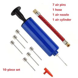 image-Flexible Hose Ball Pump Set Hand Pump Inflator Portable Ball Volleyball Football Basketball Inflating Pump Tools with Air Hose