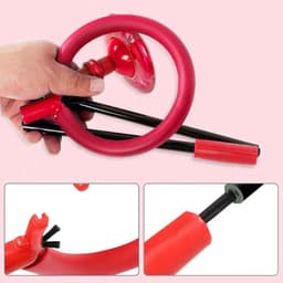 image-Bounce Ball Elastic Flash Ball Self luminous Adult Children Rotation Jump Ring Fitness Set Foot Single Leg Swing Ball New Gift