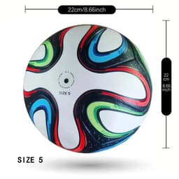 image-Football for Men and Women 2014 Match Size 5 Pu Adult Futebol Outdoor Sports Training Ball Professional Thickened Team Soccer