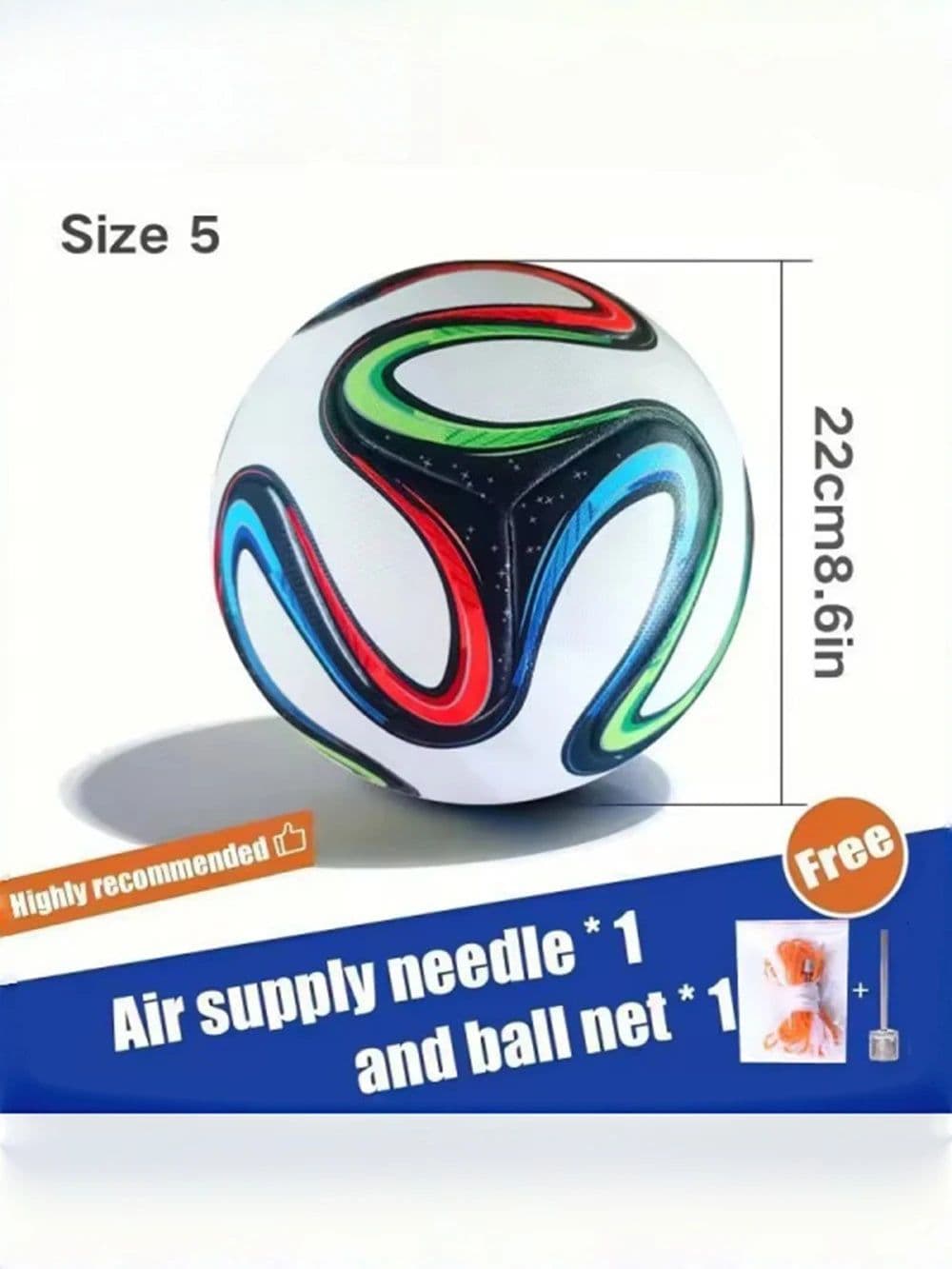 image-Football for Men and Women 2014 Match Size 5 Pu Adult Futebol Outdoor Sports Training Ball Professional Thickened Team Soccer
