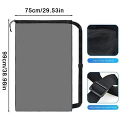 image-Mesh Soccer Ball Bag Extra Large Drawstring Basketball Storage Bag With Zipper Pocket Volleyball Football Net Pack Gym Bags