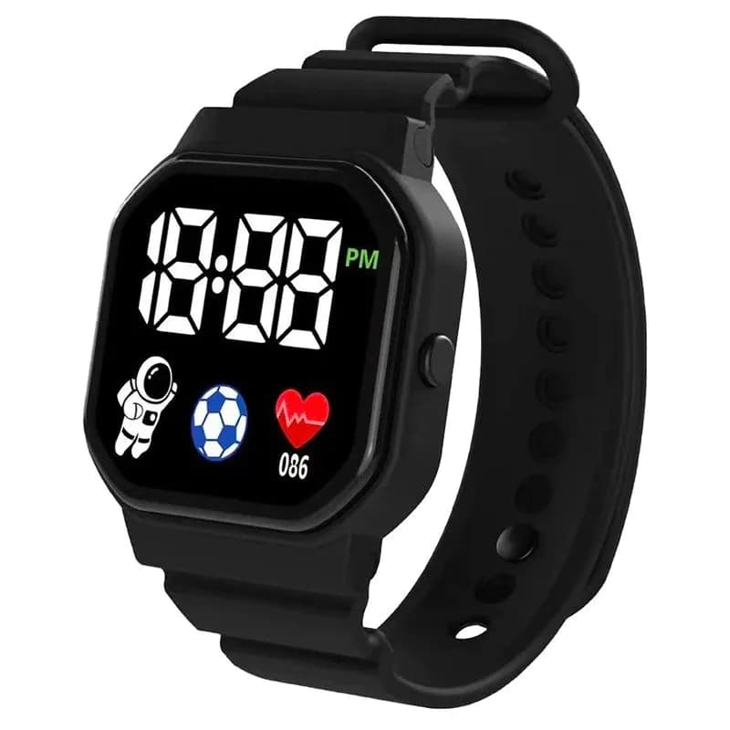 image-Kids Watch Sport LED Digital Watches Football Silicone Strap Waterproof Electronic Wristwatch for Children Boys Girls Gifts