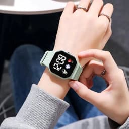 image-Kids Watch Sport LED Digital Watches Football Silicone Strap Waterproof Electronic Wristwatch for Children Boys Girls Gifts