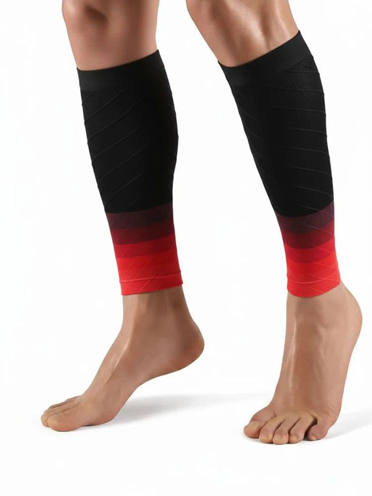image-1Pair Calf Support Compression Sleeves for Women Men Running 20-30mmHg Footless Leg Socks Outdoor Sports Marathon