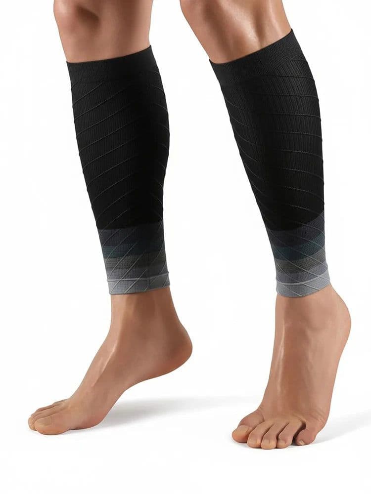 image-1Pair Calf Support Compression Sleeves for Women Men Running 20-30mmHg Footless Leg Socks Outdoor Sports Marathon