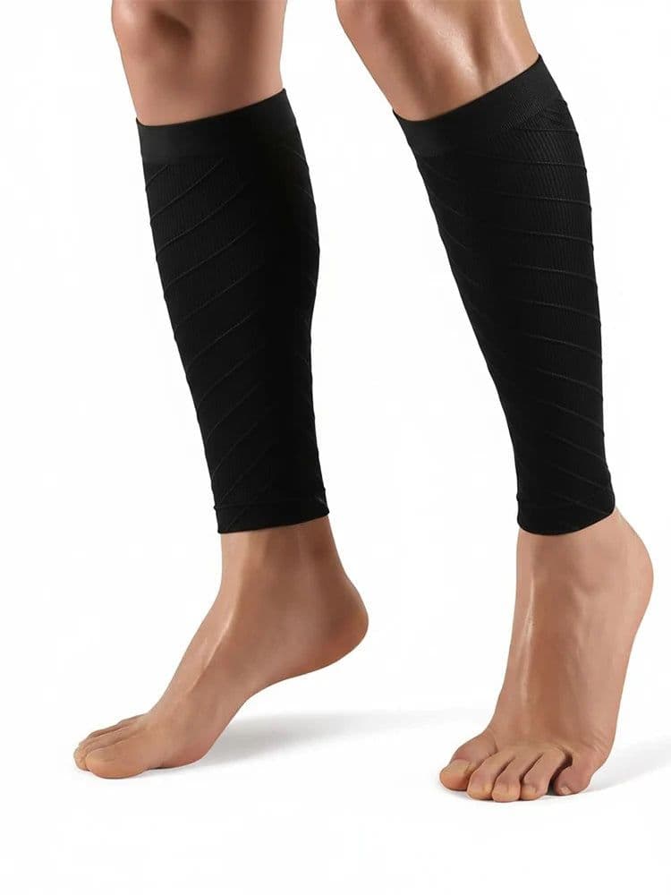 image-1Pair Calf Support Compression Sleeves for Women Men Running 20-30mmHg Footless Leg Socks Outdoor Sports Marathon