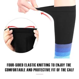 image-1Pair Calf Support Compression Sleeves for Women Men Running 20-30mmHg Footless Leg Socks Outdoor Sports Marathon