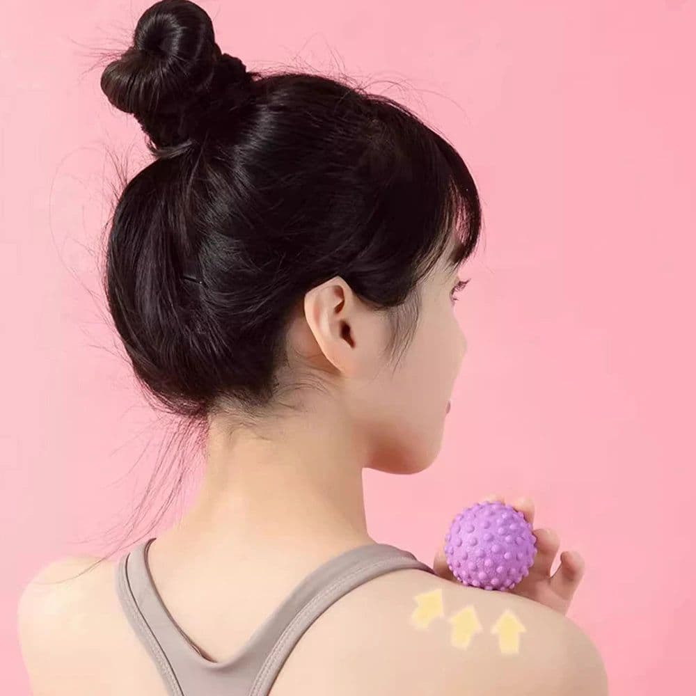 image-Fascia Ball Raised Point Massage Ball TPR Posture Master Yoga Ball Waist and Back Foot Massage Ball
