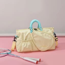 image-36-55L Badminton Tennis Racket Bag Women Fitness Bag Wet and Dry Separation Handheld Crossbody Single-Shoulder Travel Bag