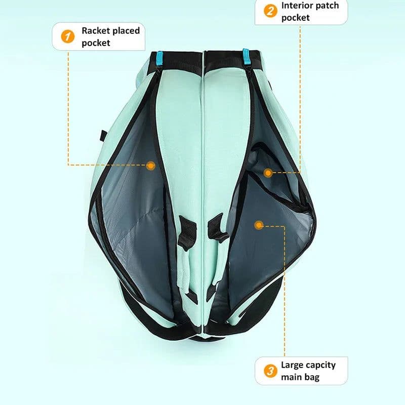 image-2024 New YWYAT Raquet Sports Bag 6-Pack Large-Capacity Men Women Tennis Badminton Racket Backpack with Separate Shoe Bag