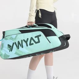 image-2024 New YWYAT Raquet Sports Bag 6-Pack Large-Capacity Men Women Tennis Badminton Racket Backpack with Separate Shoe Bag