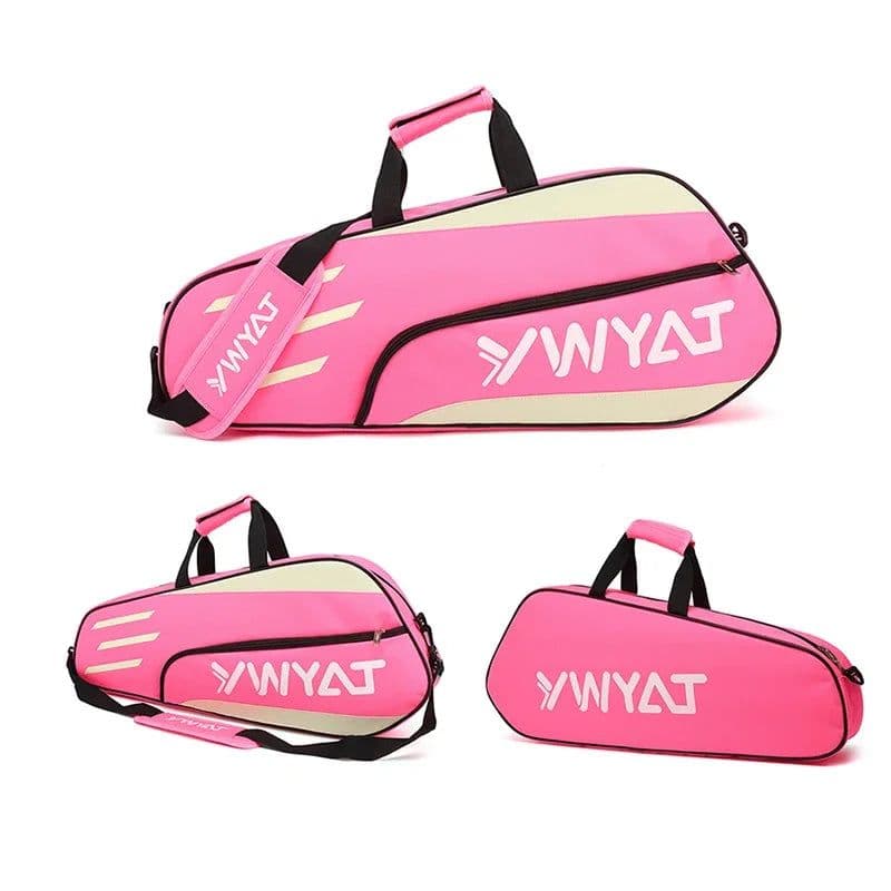 image-YWYAT Sports Bag Badminton Bag Single Shoulder 2 Rackets Backpack Tennis Badminton Racket Bag Thickened Nylon Beach Tennis Bag