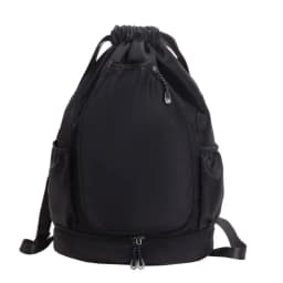 image-2 Rackets Tennis Racket Backpack with Shoes Pocket Waterproof Badminton Sports Bag Drawstring Closure Adjustable Strap Gym Pack