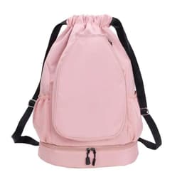 image-2 Rackets Tennis Racket Backpack with Shoes Pocket Waterproof Badminton Sports Bag Drawstring Closure Adjustable Strap Gym Pack