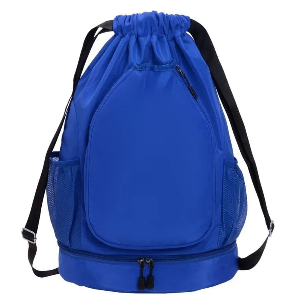image-2 Rackets Tennis Racket Backpack with Shoes Pocket Waterproof Badminton Sports Bag Drawstring Closure Adjustable Strap Gym Pack