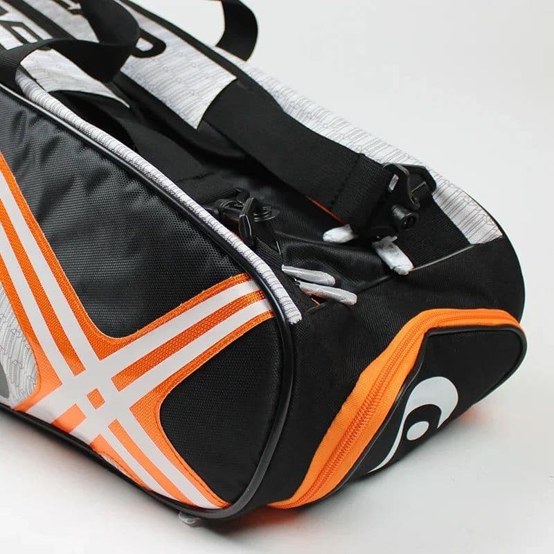 image-HEAD Large Capacity Tennis Rackets Bag 3-6 Pieces Tennis Backpack Gymbag Squash Racquet Badminton Bag With Separated Shoes Bag
