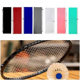 image-Badminton Racket Bag Pouch,Portable Drawstring Bag Soft Dustproof Protective Cover Case for Beginner Badminton Players