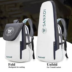 image-Tennis Paddle Backpack Waterproof Badminton Racket Bag Padel Racquetball Carrying Handbag Man Large Capacity Sport Bags Foldable