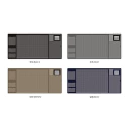 image-ins retro multifunctional business office home waterproof large computer desk mat pu mouse pad