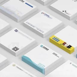 image-50 Books Free Custom LOGO Notepad Index Sticky Memo Pad Notes Gift for School / Business