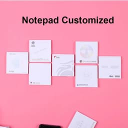 image-50 Books Free Custom LOGO Notepad Index Sticky Memo Pad Notes Gift for School / Business