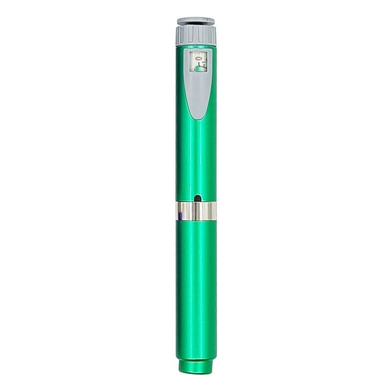 image-Metal Reusable V2 0-60IU Injection Pen with Pen case Adjustable 3ml Cartridge Injector Pen
