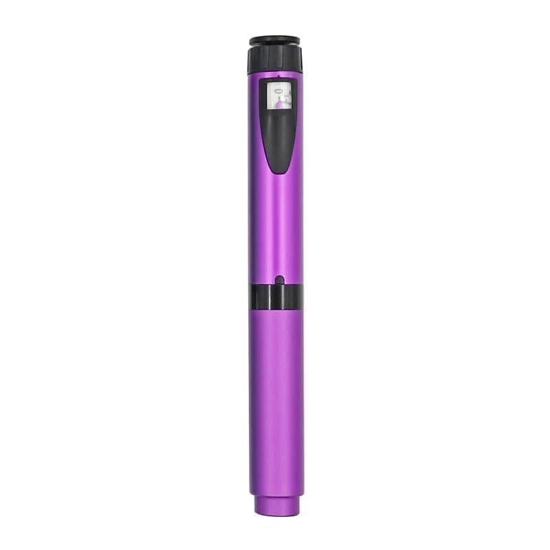 image-Metal Reusable V2 0-60IU Injection Pen with Pen case Adjustable 3ml Cartridge Injector Pen