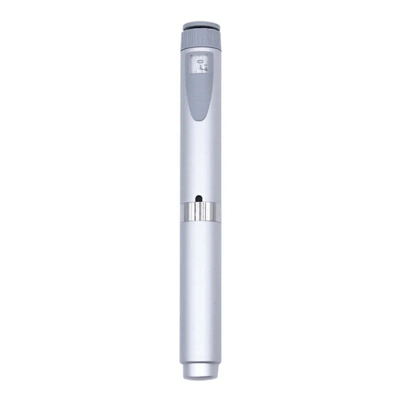 image-Metal Reusable V2 0-60IU Injection Pen with Pen case Adjustable 3ml Cartridge Injector Pen