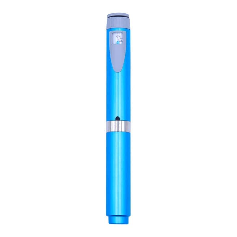 image-Metal Reusable V2 0-60IU Injection Pen with Pen case Adjustable 3ml Cartridge Injector Pen