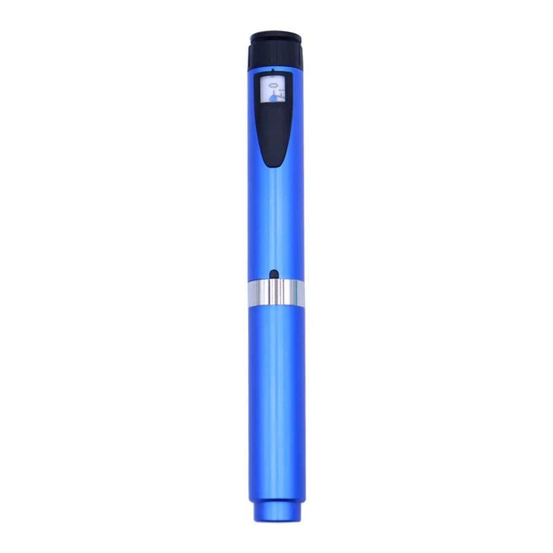 image-Metal Reusable V2 0-60IU Injection Pen with Pen case Adjustable 3ml Cartridge Injector Pen