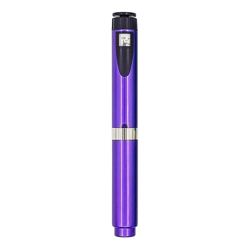 image-Metal Reusable V2 0-60IU Injection Pen with Pen case Adjustable 3ml Cartridge Injector Pen